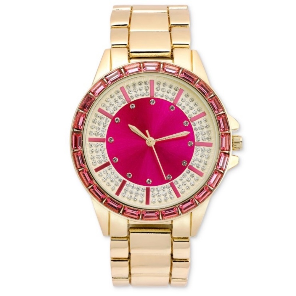 NWT I.n.c. International Concepts Women's Gold-Tone Bracelet Watch 40mm